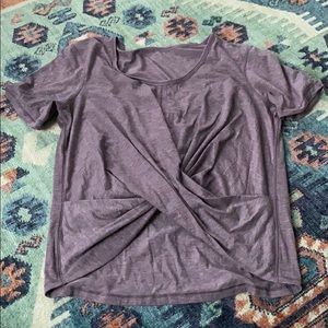Lululemon front twist knotted tee